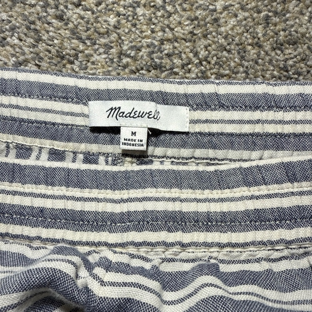 Madewell Oahu Cover-Up Stripe Shorts - Sz Medium - Picture 6 of 6